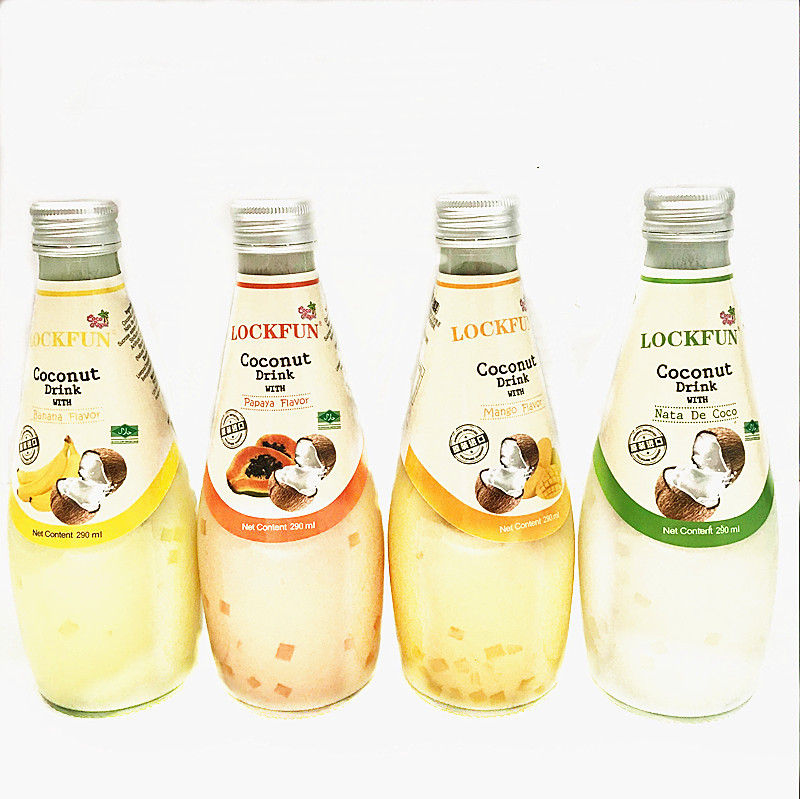 泰国进口饮料 乐可芬椰子饮料芒果果汁饮品椰子水290ml*12瓶