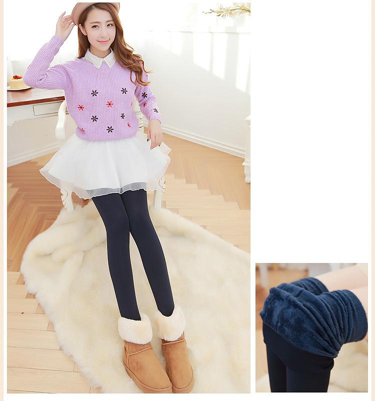 140g Weight Full Length Pants Length Women's Street Sexy Solid Color Full Length Leggings