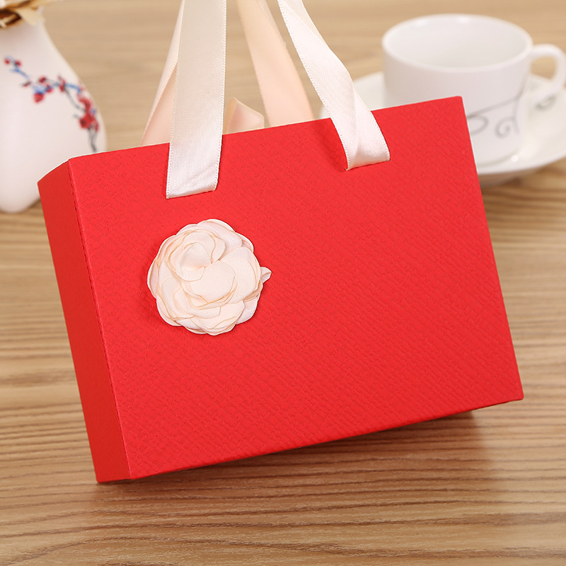 Gran lazo rosa para enviar novia caja de regalo de cumpleaños compañero de boda caja de regalo caja de cajón caja de embalaje de caramelo