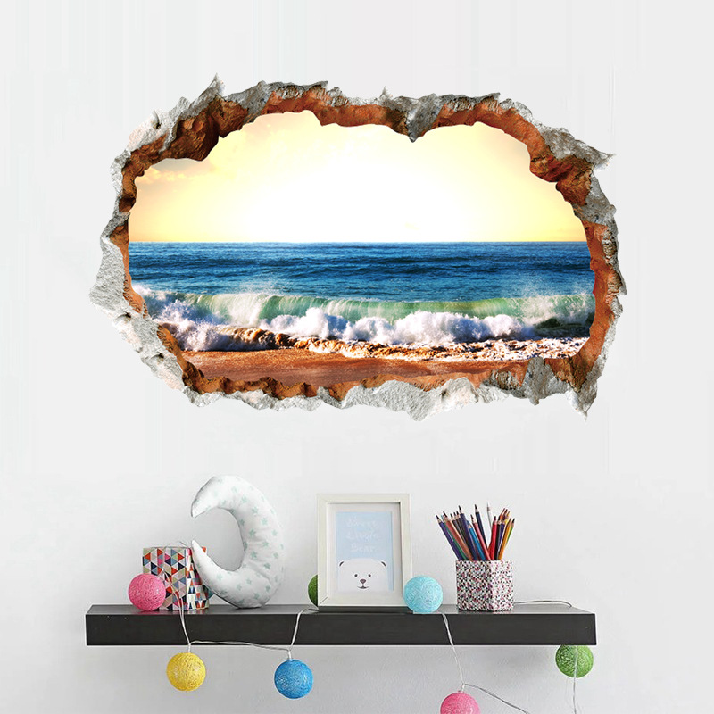 New Simple Hole Landscape Wall Sticker display picture 32