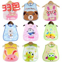 一件代发立体口水巾婴儿 儿童宝宝食饭兜EVA围兜围嘴防水罩衣新