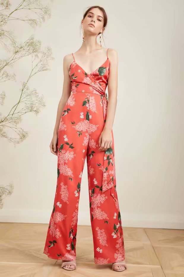 Polyester Fashionpants(Red-S) NHAM4463-Red-S