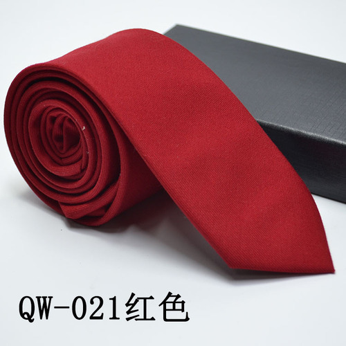 New Korean style men's tie, ultra-narrow imitation wool, elegant and elegant, cotton plaid striped suit tie