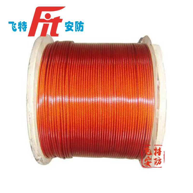 11-13MM水平安全绳涂塑钢丝绳水平绳镀锌包塑钢丝绳