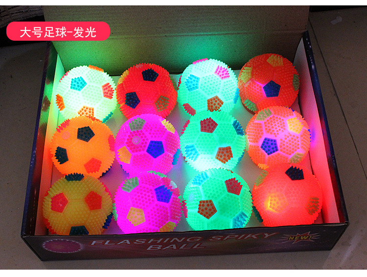 New Luminous Elastic Luminous Volleyball Massage Ball Water Polo Flashing Sound Ball Wholesale display picture 37