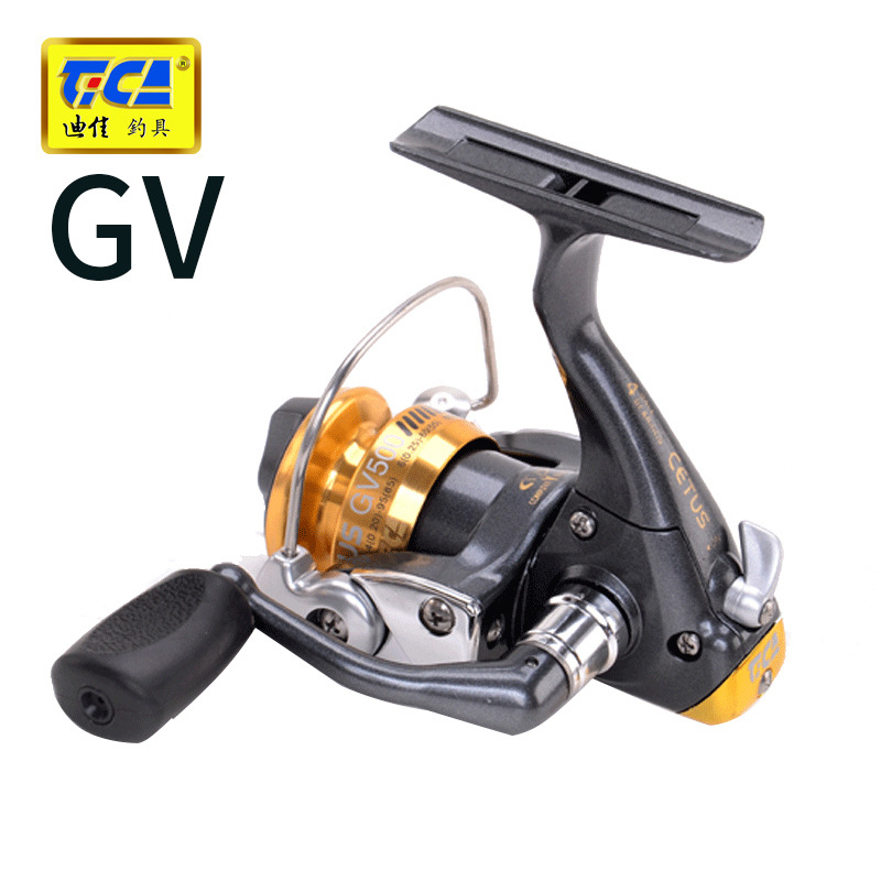 迪佳摇轮 纺车式GV500(G) 掌中宝渔轮 前卸力鱼线轮 卷线器 渔具|ms