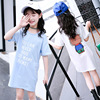 Short sleeve T-shirt, summer summer clothing, uniform, knitted scarf, jacket, suitable for teen, western style