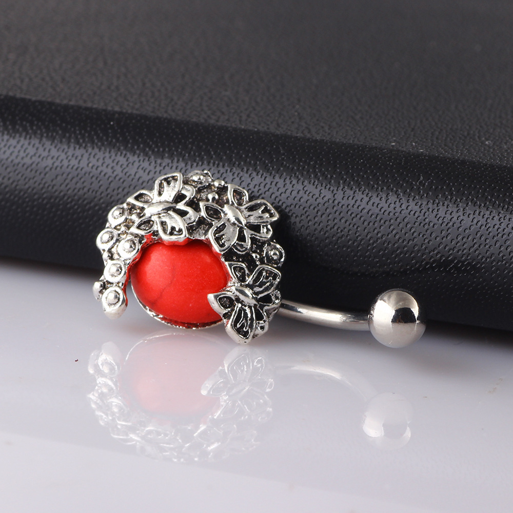 Labret piercing jewelry detail image