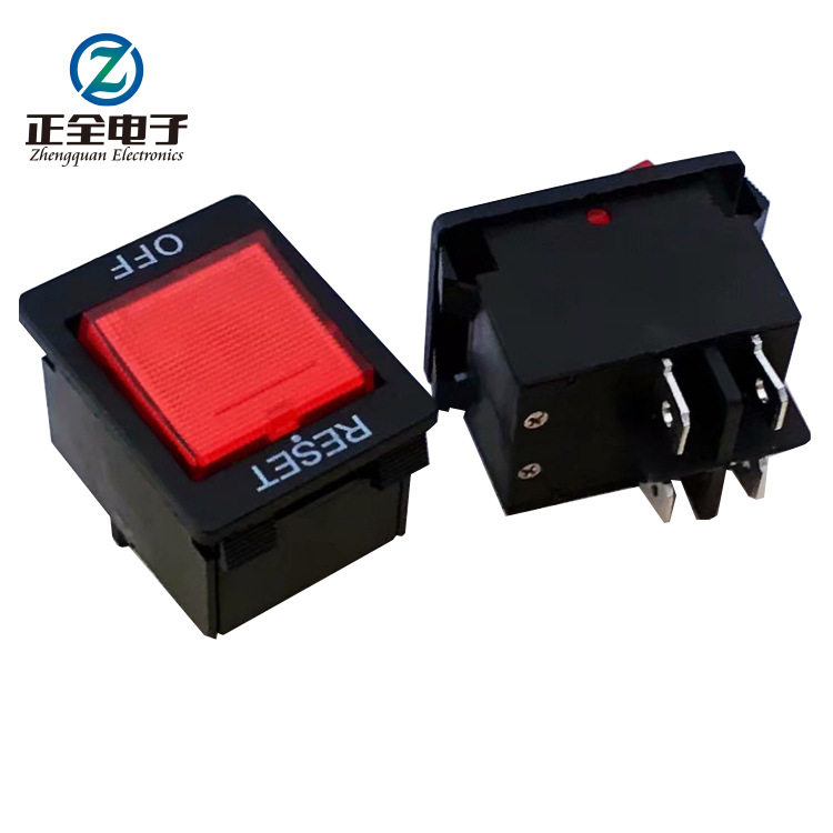 供应带过载保护开关带灯10A/16A过流保护船型开关用于大电流开关