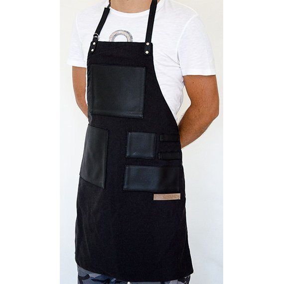 歐美牛仔圍裙廚房紅酒韓版咖啡店工作圍裙定制批發(fā)多口袋工具圍裙