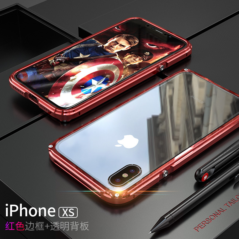 GINMIC Legend Slim Aluminum Metal Bumper Scratch Resistant PC Cover Case for Apple iPhone XS Max & iPhone XR & iPhone XS