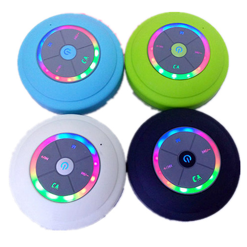 Manufacturer wholesale Q9 radio card LED Bluetooth speaker wireless bts06 bathroom waterproof suction cup wireless small speaker