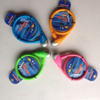 Manufactor Direct selling Bicycle Mountain bike locks Theft prevention Bold Cable Lock Bike accessories wholesale