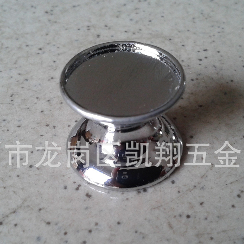 仿水晶多切面把手底座 拉手底座配水晶 锌合金拉手底座|ms