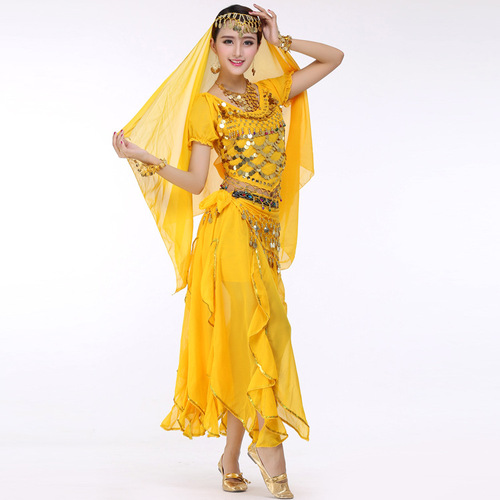 Belly dance Indian dance dance clothing practice clothing ethnic performance clothing Tianzhu girl dance clothing spring and summer