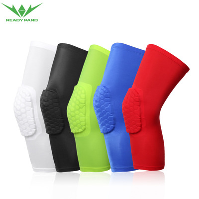 Honeycomb ventilation adult motion Knee pads Polyester Elastic force run Bodybuilding outdoors Mountaineering Leggings Basketball protective clothing