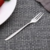 Fruit fork stainless steel, spoon for ice cream, mixing stick, tableware, wholesale