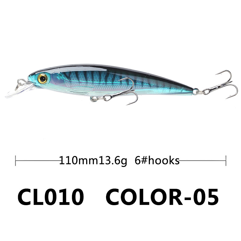 Shallow Diving Minnow Lures Sinking Hard Baits Fresh Water Bass Swimbait Tackle Gear