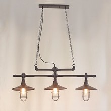美式创意复古铁艺客厅餐厅酒吧装饰吊灯loft工业水管三头吊灯
