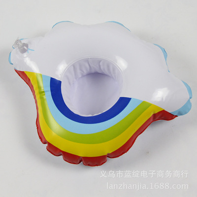 colour Flaky clouds inflation Coaster Aquatic Float Drinks Cup holder photograph Artifact Manufactor goods in stock supply