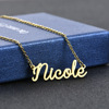 Yunna Speed Store Hot Sale Lauren Nicole DIY Personality Customized Titanium Steel English Letter Names Necklace