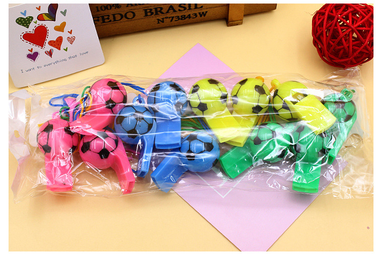 Color Plastic Football Whistle Referee Whistle Game Supplies display picture 9