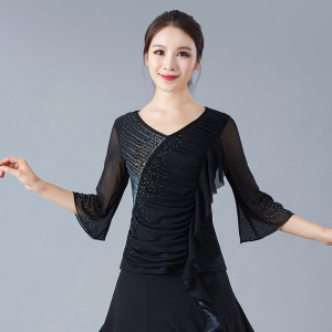 ballroom dance tops for women Latin dance modern dance national standard dance clothes top