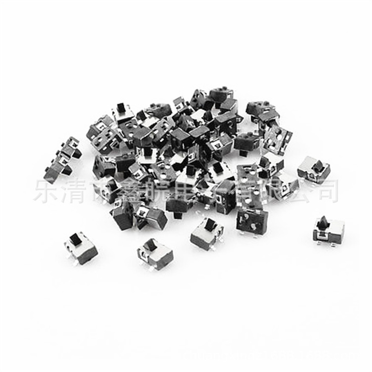 供应薄膜轻触开关3*3*1.5黑钮四脚贴片 3x3x1.5按键按钮按动