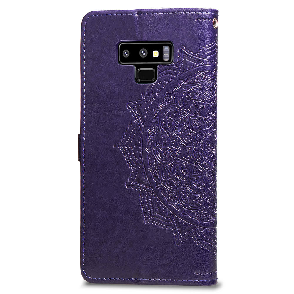 Mandala Embossed Leather Wallet Phone Case For Iphone 16_voghion.com