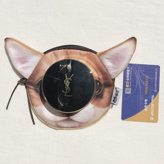 Wholesale Cute Animal Zero Wallet Mini Korean Style Fabric Money Purse Dog Zip Coin Bag Dropshipping One Piece