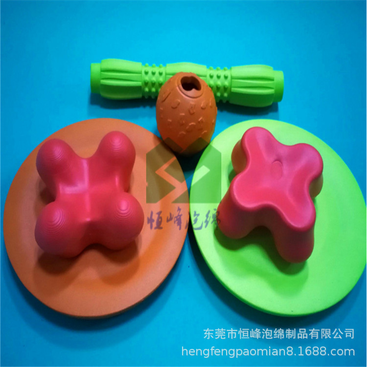 来图成型eva射出泡绵球 过美标宠物磨牙球 耐磨eva发泡拉环