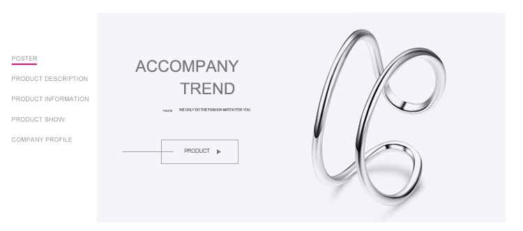 1g Weight Rings Classification Wholesale Jewelry Simple Style Geometric 925 Sterling Silver Rings