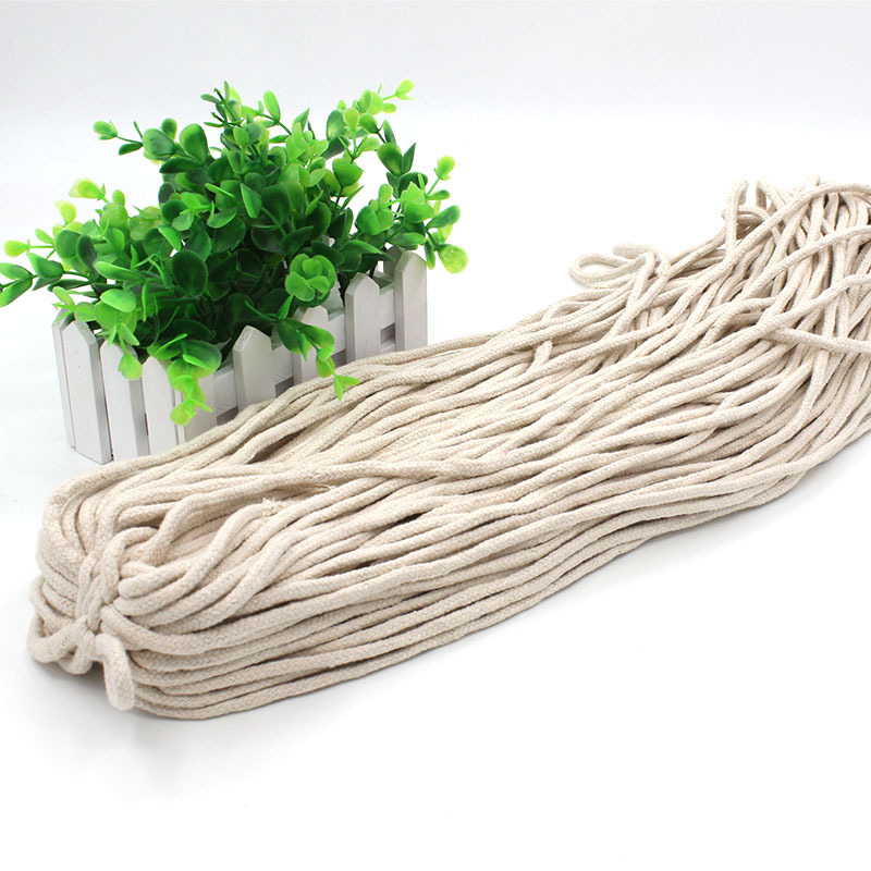 direct deal 45mm Cored cotton rope 16 solid weave Cotton rope clothing Beam port Drawstring