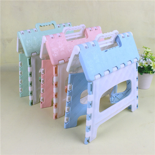 BD-04 Thickened Plastic Folding Stool Small Bench Children Adult Mini Small Stool Train Home Portable Stool