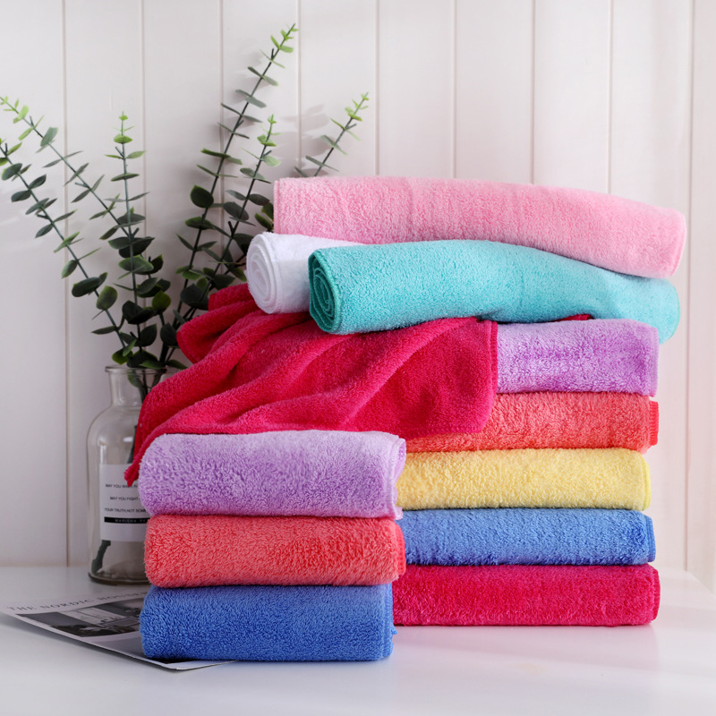 Coral fleece square towel 30*30 thick square towel absorbent hanging towel cleaning multifunctional towel