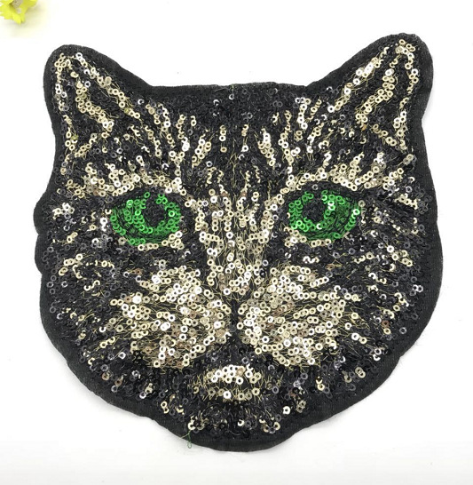 Clothes Cloth Patch Patch Embroidery Sequins Cute Cat New Special Pattern T-shirt Denim Diy Stickers display picture 3