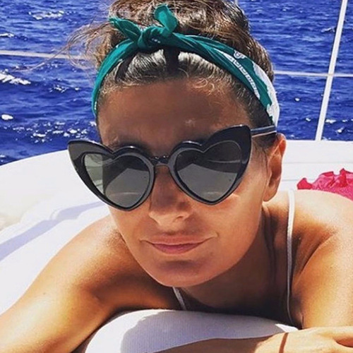 2018 New Love Women's Sunglasses Cute Heart Shaped Sunglasses European and American Trendy Heart Sunglasses 15983