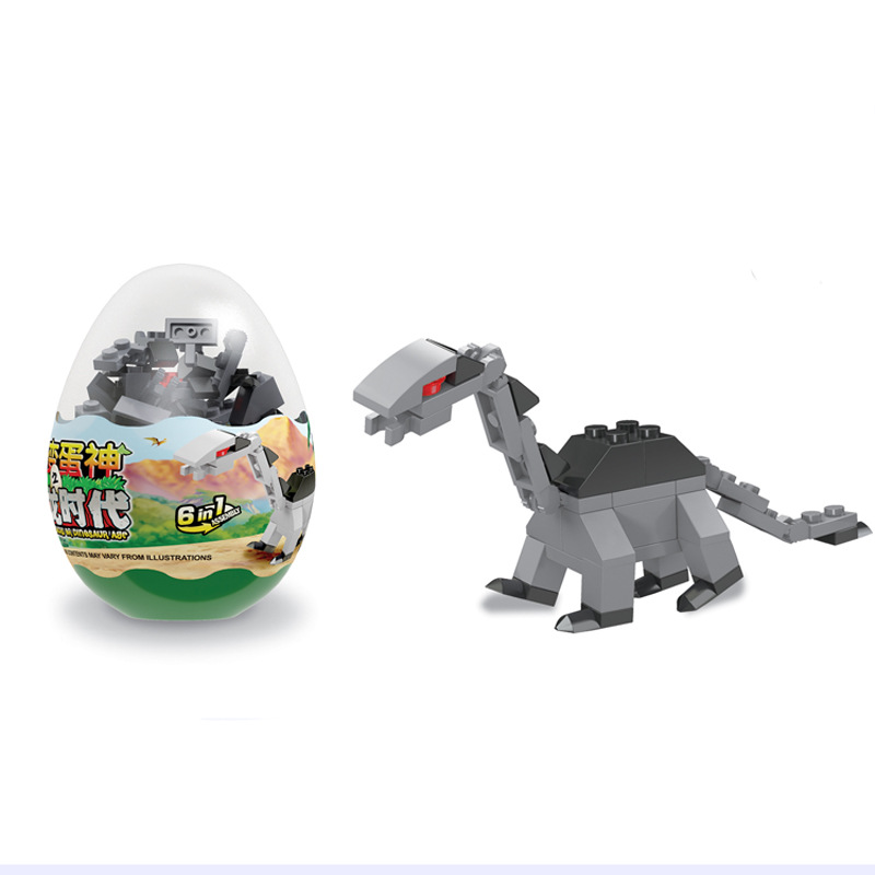 Hot selling of dinosaur building blocks twisting egg ball, compatible with LEGO children's intellectual development early education toys wholesale