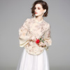 Chinese style embroidery to improve cheongsam style coat Tang suit