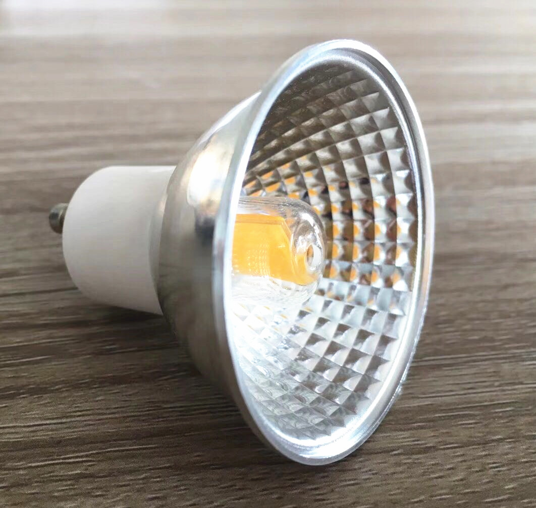 White Warm White Aluminum COB High CRI 220V power Photoelectricity one GU10 high pressure 5WLED Spotlight