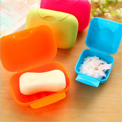 originality travel manual Dish waterproof Leak proof Soap box With cover Lock catch soap box Manufactor Direct selling