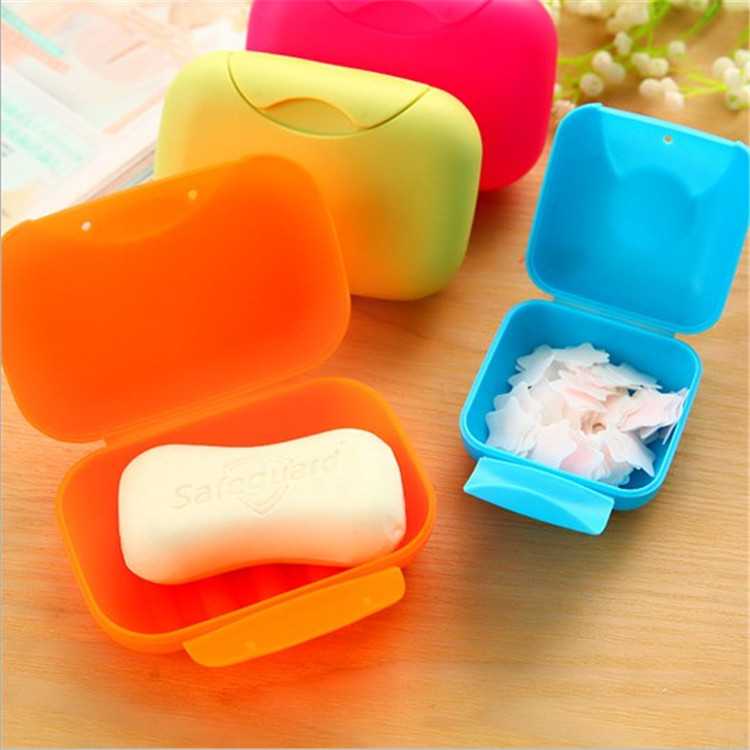 originality travel manual Dish waterproof Leak proof Soap box With cover Lock catch soap box Manufactor Direct selling