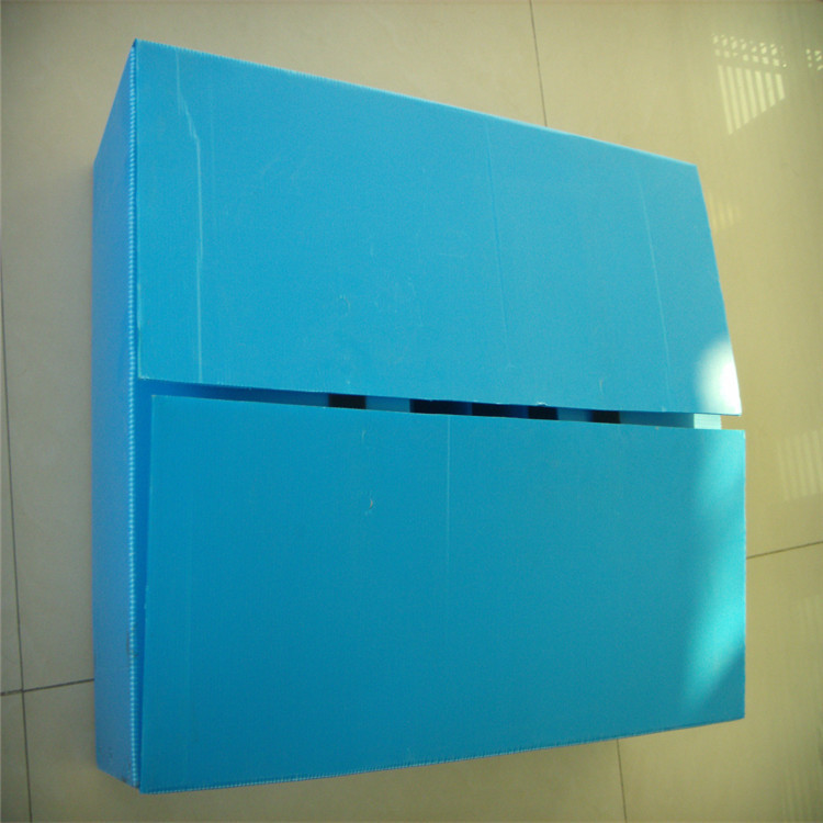 可定做塑胶中空板箱 防潮塑料瓦楞板纸箱 蓝色 黑色 白色PP空心板