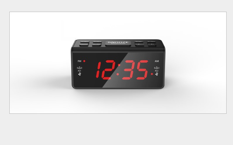 Clock Radio LED Digital Display Clocked alarm clock radio hotel desktop FM/AM Dual Band Wave band factory