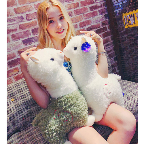 Foreign trade wholesale alpaca rag doll doll large wool plush toy sleeping pillow company event gift logo