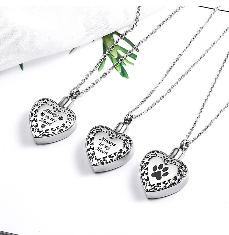 17g Weight Real Gold Plated Heart Shape 304 Stainless Steel Hip-Hop Retro Waterproof Non Tarnish Pendant Necklace