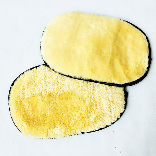 Dual-purpose car wash gloves, double-sided woolen velvet car cleaning cloth, thickened waxing, no damage to the car, kitchen cleaning gloves