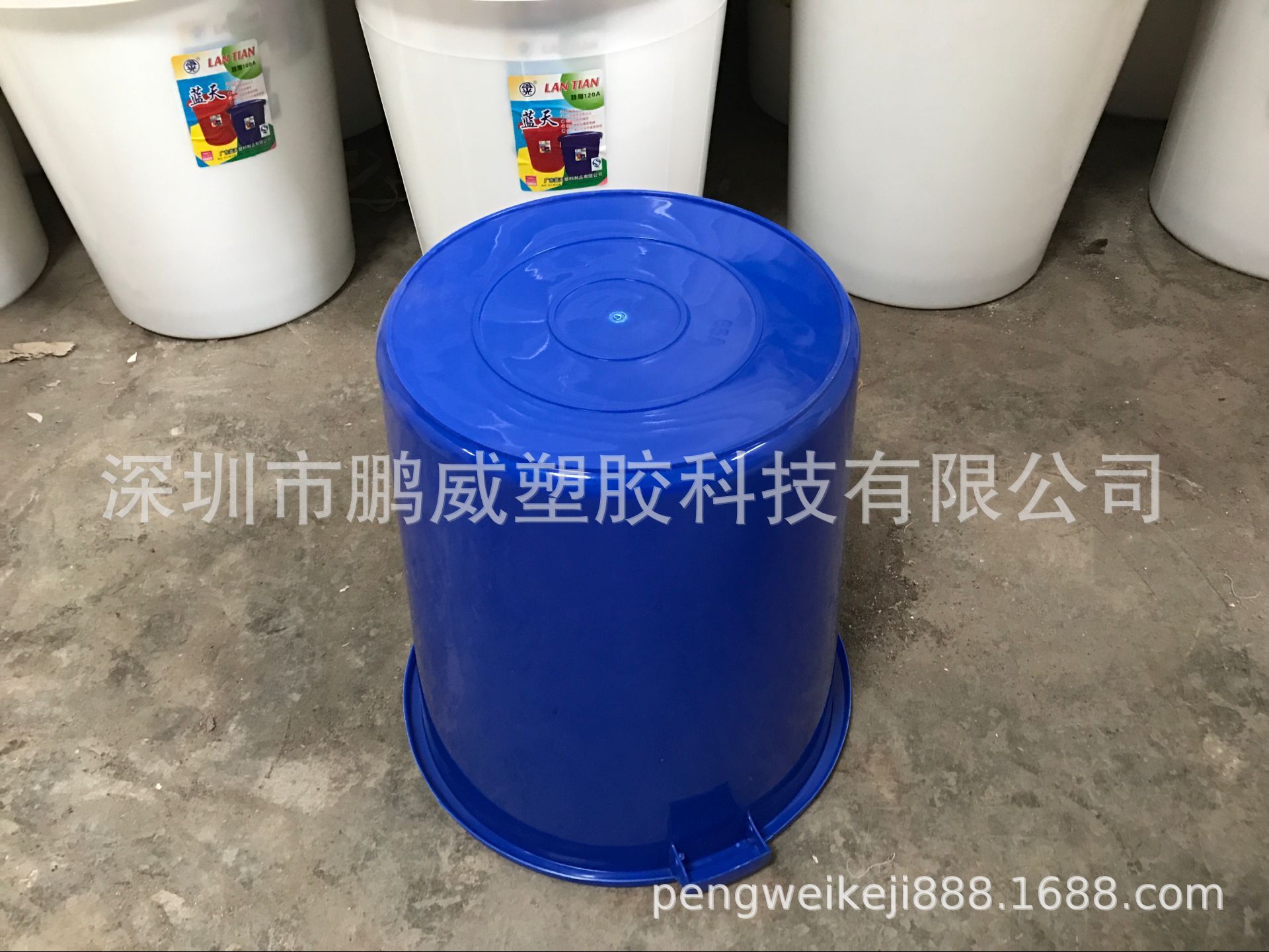 鹏威塑料厂直销塑料大白桶 100L酿酒发酵大圆桶 食品级通用大白桶