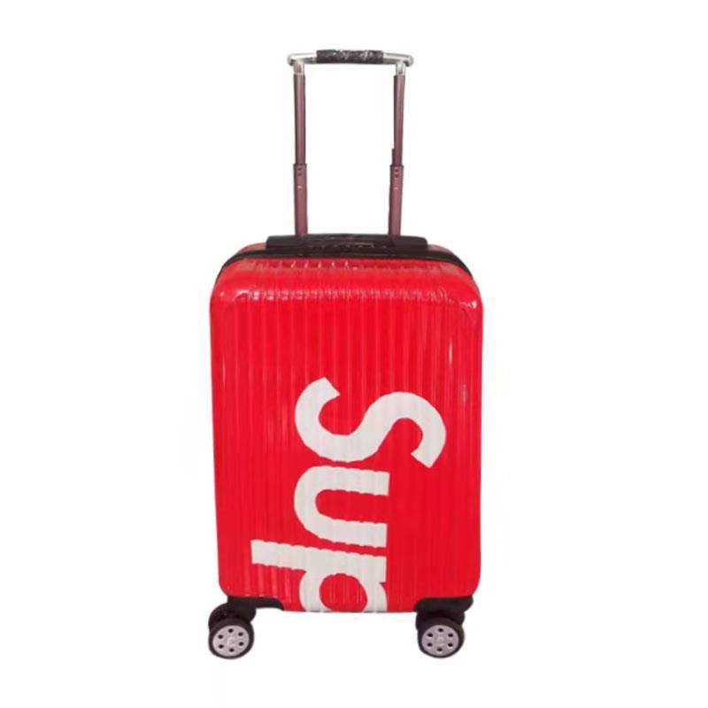 Cyber red sup Chaopai 20 Draw bar box customized trunk Universal wheel Boarding case student Travel bags