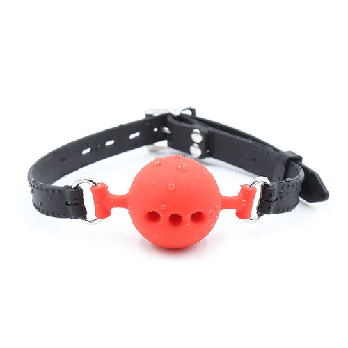 Sexy SM bondage toy mouth plug sex product hole full silicone mouth ball pink silicone adult couple passion props
